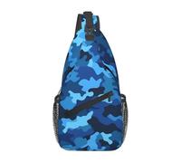 MXPELGHMAD Borsa a tracolla borsa a tracolla borsa a tracolla borsa a tracolla vintage Aloha Tiki modello zaino da viaggio escursionismo zaino da viaggio, Blu mimetico, Taglia unica