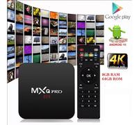 MXQ PRO 8K QUAD CORE ANDROID 10 MINIPC 4GB RAM 32GB ROM DECODER SMART BOX WIFI