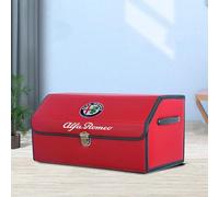 MXQCLSA Organizer Bagagliaio Auto, per Alfa Romeo 159 156 Giulietta Mito Stelvio Giulia Spider Brera Impermeabile Grande capacità Organizer Auto Borsa Pieghevole Bagagliaio dell'Auto,D