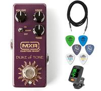 MXR CSP039 Duke of Tone Overdrive Bundle con cavo strumento, 6 plettri Dunlop e accordatore