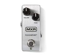 MXR - M293 BOOSTER MINI,Pedale Boost per Chitarra e Basso, Timbro del Preamp Echoplex con la Potenza del Booster del Micro Amp, Colore Silver
