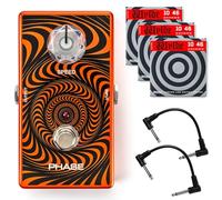 MXR WA90 Wylde Audio Phase Pedal - Set con 2 cavi patch e 3 set di corde per chitarra elettrica Dunlop ZWEN1046