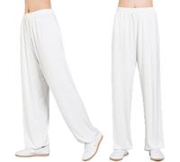 MXRFACTory Uomini e Donne Pantaloni Tai Chi Modale Cotone Elastico con Coulisse Pantaloni da Allenamento Traspiranti Leggeri E Lisci Adatti per Praticare Arti Marziali Yoga con Tasca Interna,005,M
