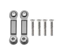 MXRGUMVI 2 Pz RC Auto Servo Rod Veicolo Tiranti Automotive Automobile Riparazione Modifica Accessori Pezzi di Ricambio Nero Grigio