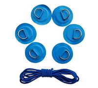 MXRGUMVI 6 toppe gonfiabili con anello a D per kayak e SUP e corda elastica blu