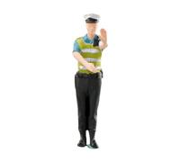 MXRGUMVI Miniature Traffic Police Figura Paesaggio Paesaggio Diorama Scenario 1:64 Scala Diritto al gesto