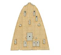 MXRGUMVI Ponte di legno per 1/350 HMS Ark Royal Aircraft Carrier 65307 Parti Modificate