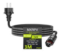 MXRPV LY01 Cavo 2/3/5/10m, LY01 per Adattatore Schuko,Cavo di Collegamento AC,LY01 a Schuko,Presa Solare PV per la Serie di Microinverter Deye (3 meter)