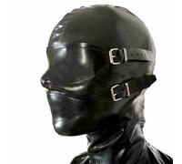 MXRYSQY Cappuccio in Lattice Maschera a Pieno Facciale per Viso Elegante per Il Gioco di Ruolo Party Club Wear Abbigliamento(Size:M-65CM)