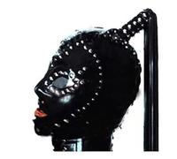 MXRYSQY Lattice Testa Coperchio lattice Maschera Maschera Facciale Sexy con Parrucca Fatta a Mano per Cosplay Party Club Unisex(Size:XXL-73CM)