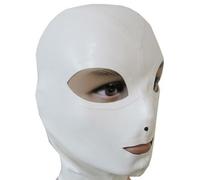 MXRYSQY Sexy Lattice Testa Coperchio Unisex Maschera Facciale Del Sesso con Cerniera Posteriore Occhi Esposti Bocca Esposta(Size:xl)