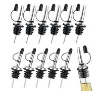 Mxshc Beccucci Versatori Per Bottiglie Di Liquore | Tappi Dosatori Antigoccia Acciaio Inossidabile | Set per Cocktail e Bartending,Per Miscelazione Bevande Olio Vino Dispensa Cucina