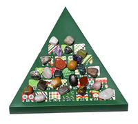 Mxshc Calendario Avvento Per Il Natale - 24 Giorni Calendario Decorativo Natale con Pietre Preziose,Pietre Minerali Da Collezione Per Le Feste Adulti Ragazze Ragazzi
