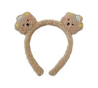 Mxshc Cerchietto per capelli con orso, accessorio decorativo per capelli, in morbido peluche, per donne e ragazze