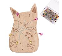 Mxshc Cuscino Magnetico per Spilli,Delizioso Porta Aghi Magnetico | Animale in Legno Multifunzionale per Artigianato Sartoria Cucito Trapuntatura
