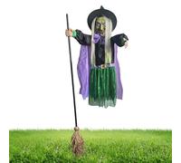 Mxshc Decorazioni Streghe Halloween | Prop Fluttuante - Luci Festive Illuminata per Feste Riunioni Festival Esterno Patio Giardino Party