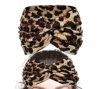 Mxshc Fascie per Capelli Donna Boho | Turbante Intrecciato | Accessori per Styling Capelli con Stampa Floreale Morbida Ideali per Matrimonio Yoga Eventi all Aperto Fitness Corsa e Look Casual