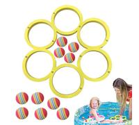 Mxshc Giocattoli da Piscina - Set di Anelli Colorati per Lancio | Giocattoli Galleggianti Leggeri da Piscina,per Bambini Bambine Famiglia Amici Stagno Lago Spiaggia Vacanza Festa dei Bambini