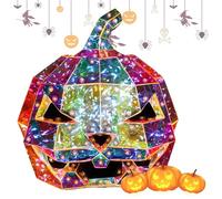 Mxshc Illuminata | Decorazioni Prismatiche per Illuminata - Figure Lanterna con Luce Plug-And-Play per Notte Casa Piscina Campeggio Accensione Istantanea