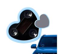 Mxshc LED Per L'Interno Auto | Lampada A Cuore Per Finestrino Ad Energia Solare,Luce LED Neon,Per Donne E Uomini Per Autovetture E Camion Decorazione Per Finestrini Triangolari