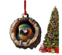 Mxshc Ornamenti a forma di animale per albero di Natale, in acrilico 2D, decorazione natalizia da appendere, per decorare la casa e organizzare eventi, organizzatori di feste, ghirlande per finestre e
