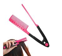 Mxshc Pettine per la Stiratura dei Capelli con Piastra - Raddrizzatore A Forma V Per Lo Styling E La Divisione Dei Capelli - Accessorio Per Pettine Da Piastra | per Casa, Viaggio, Vacanza, Hotel e