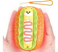 Mxshc Scaldamani Elettronico - Power Bank con 3 Livelli di Calore, Batteria da 2000mAh, Design Cartoon,Riscaldatore Di Mani A Forma Di Hot Dog,Per Spostamenti Pendolari Scuola Casa Ufficio Esterno