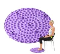 Mxshc Tappetino per massaggio ai piedi, pieghevole, per rilassare i piedi, anti-affaticamento, con particelle di pietra, strumento portatile per massaggi per camminare e stare seduti a lungo