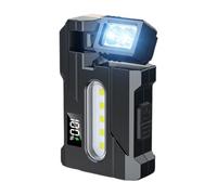 Mxshc Torcia Esterna Rotante Con Schermo LCD | Lanterna LED per Esterni | Torcia Portatile da Campeggio ad Angolo Regolabile per Corsa Notturna Manutenzione Veicoli Passeggiati Cantieri -