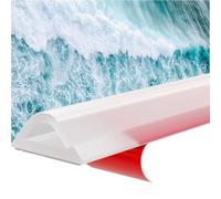 MxSplorion 1 m, striscia protettiva per doccia, autoadesiva, in silicone, per pavimenti e doccia, protezione contro le cadute, per doccia, separazione a secco, per bagno e cucina, trasparente