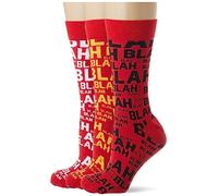 Mxthersocker Unhinged Blah Calzini, Colore: Rosso, L Unisex-Adulto