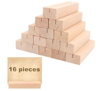 MXTIMWAN 16 Pezzi Segnaposto Legno Supporto, Legno Titolare Della Carta da Tavolo, Porta Carte Menu in Legno di Faggio per Ristoranti, Matrimoni, Banchetti e Feste, Celebrazioni, 10 x 3 x 2 cm