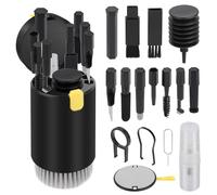 MXTIMWAN 20 in 1 Kit Pulizia PC,Portatile Kit di Pennello Pulizia Tastiera PC,Set Di Pulizia Delle Cuffie Con Obiettivo A Pennello,kit Pulizia per Iphone,Airpods,Fotocamera,Smartphone,Bianco