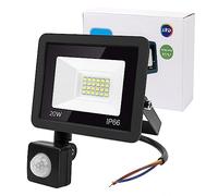 MXTIMWAN 20W Faretto LED da Esterno, 1600LM Faretti LED Esterno, 6500K Luce Bianca Fredda Proiettore Faro LED, Impermeabile IP66 Super Luminosa Proiettore Faro LED da Esterno per Patio Cortile Garage