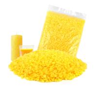 MXTIMWAN 250g Cera D'api Gialla,Premium Cera per Candele Fai da Te,Pellet Di Cera D'api,Pellet Di Cera Di Candela Per Candele,Saponi,Cosmetici,Salviette di Cera D'api,Cura Della Legno,Cura della Pelle