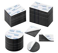MXTIMWAN 32 Pezzi Pads Adesivi Bilateri, Nastro Biadesivo Extra forte, Cuscinetti Biadesivi in Schiuma Incluso in Forme Quadrate Rotonde e Rettangolari, Nastro di Ricambio per Foto, Auto, Casa,Ufficio