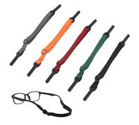 MXTIMWAN Cinturino Per Occhiali Sportivi Regolabile, 5 pezzi Cinturini Antiscivolo Banda per Occhiali Sportivi, Elastico Cinturino Occhiali da Sole, Cinghia Occhiali Lettura, per Uomo Donna Bambino
