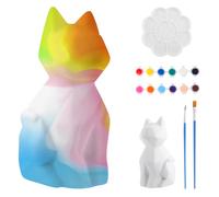 MXTIMWAN Kit Lampada Gatto 3D Set Pittura Giocattolo Bambini, Lavoretti Creativi per Bambini, Artigianato Pittorico Fai da te, Set di Artigianato Regalo di Compleanno per Ragazze 6-12 Anni