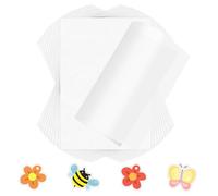 MXTIMWAN Plastica Termoretraibile, 20 Fogli Plastica Termoretraibile, Kit di Carta Termoretraibile, Shrink Plastic Sheet 19,5x28,5cm, Fogli Trasparenti per Progetti Fai-da-te e Artigianato