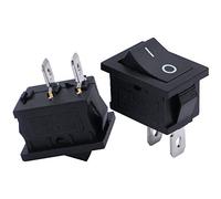 mxuteuk 5 pezzi interruttori a bilanciere marini incorporati interruttore a levetta alimentatore interruttore SPST a 2 pin AC 250V 6A 125V 10A, MXU1-1-101