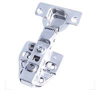 MXXDMOPD 10 Cerniere for armadietti con Chiusura Morbida, Cerniere for armadietti Regolazione 4D Cerniere a Sovrapposizione Completa Installazione Facile nichelata, curvatura Centrale