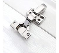 MXXDMOPD 2 Cerniere for Porte da Cucina, Cerniere for Ante Armadio Armadio a Chiusura Morbida, Cerniere for Ante Pieghevoli con Viti, Cerniere Mute for armadietti a Sovrapposizione Completa,B(B)