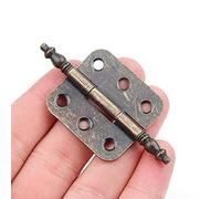 MXXDMOPD 70 * 35mm 10 PZ Bronzo Antico Corona Testa Cerniera 6 Fori Contenitore di Regalo dei Monili Cerniera Decorativa Mobile Accessori for Mobili