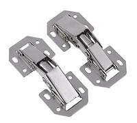 MXXDMOPD Cerniera, 10 pz/Set 3 Pollici A Forma di Ponte Molla a Rana Cerniera for Armadio Porta Senza Foro di Perforazione Ferramenta for mobili Armadio da Cucina