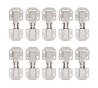 MXXDMOPD Cerniera, Porta dell'Armadio a Forma di Ponte Senza Foro for Armadio da 10 Pezzi for Forniture di mobili Cerniera for Porta(4 inch)