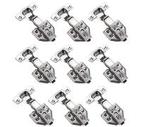 MXXDMOPD Cerniere for Ante for mobili da Cucina, Cerniere for Ante for Armadio con Chiusura Ammortizzata, Cerniere for Ante Pieghevoli con Viti, Cerniere for armadi Mute, Big Bend(Straight Bend)