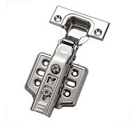 MXXDMOPD Cerniere for armadietti da 8 Pezzi, Cerniera idraulica silenziosa Cerniera Pieghevole Cerniera for Porte a Scomparsa for mobili con Chiusura Morbida 32 mm, Curva Media(Straight Bend)