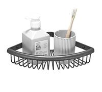 MXXDMOPD Mensola for Doccia Porta Shampoo Angolare for Doccia Montaggio a Parete Box Doccia Senza Adesivo for Foratura Tutto in Rame for WC WC,Oro,1 Storia(Gris,1 Story)