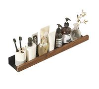 MXXDMOPD Supporto for Shampoo Adesivo for Cestino Doccia for Doccia Senza Foratura Carrello for Doccia in Legno Montato a Parete Grande capacità for WC Bagno,40 cm(60cm)