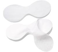 Mxxipp 100 fogli di carta usa e getta per maschere per gli occhi, in tessuto non tessuto, per la cura della pelle, spa, strumento di bellezza per casa, salone, ritenzione dell'umidità, colore bianco